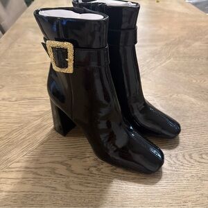 Sam Edelman Women's Corinne Square Toe Dress Bootie 7